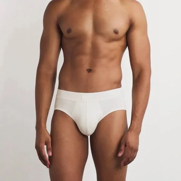 Skims Men's Cotton Briefs L Large 36-38 New In BOX 3 Pack White/Chalk Underwear - Picture 9 of 10